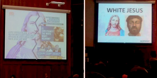 Student groups at Kent State University hosted an event titled "Is Christianity the White Man's Religion?"