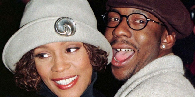 Whitney Houston and then-husband Bobby Brown.