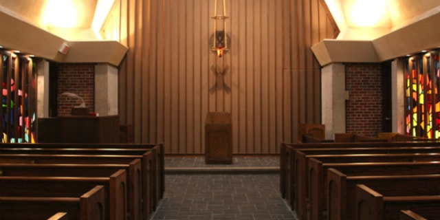 Wichita State University chapel before its renovation (Courtesy Wichita State).