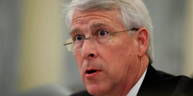 Senate Commerce Committee member Sen. Roger Wicker, R-Miss., questions witnesses on Capitol Hill in Washington, Tuesday, March 2, 2010, during the committee's hearing on Toyota. (AP Photo/Manuel Balce Ceneta)