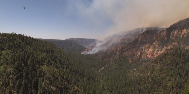 May 21, 2014: A wildfire burning in Oak Creek Canyon in northern Arizona has forced people out of the popular recreation area.