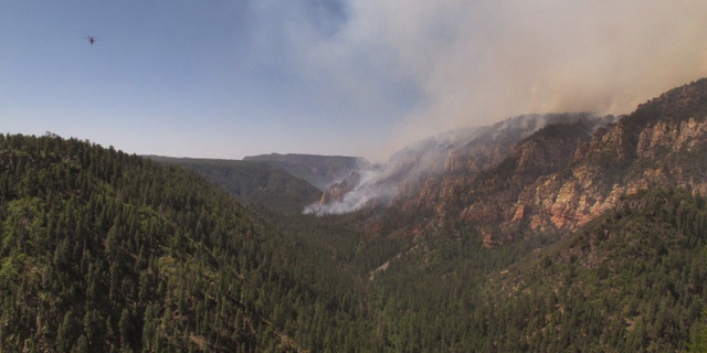 May 21, 2014: A wildfire burning in Oak Creek Canyon in northern Arizona has forced people out of the popular recreation area.
