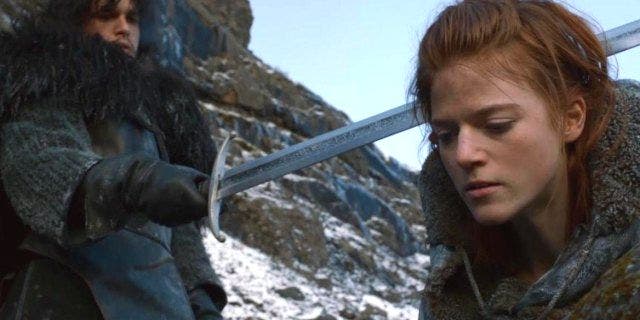 Jon Snow and wilding Ygritte, in less happy times, on 'Game of Thrones.'