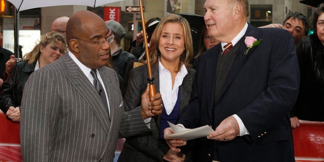 Pictured: (l-r) Al Roker, Meredith Vieira and Willard Scott.