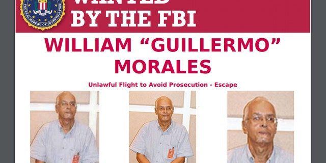 FBI Most Wanted poster of Willie Morales, a Puerto Rican terrorist group bomb maker who fled to Cuba.