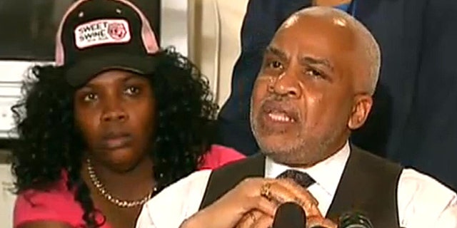 "I have not seen the ticket, nor do I want to see the ticket," said attorney Edward Smith, right, as Marlinde Wilson stood behind him.
