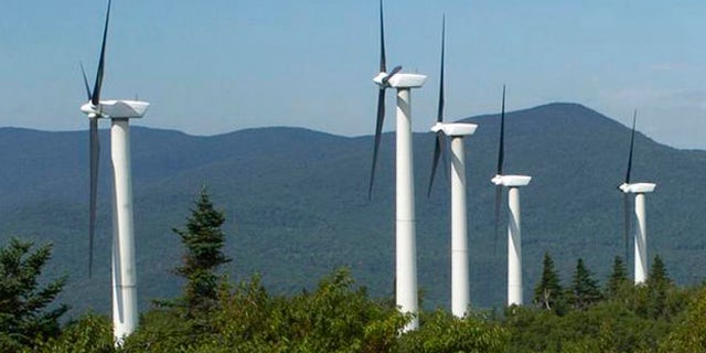 Wind turbines in Vermont.