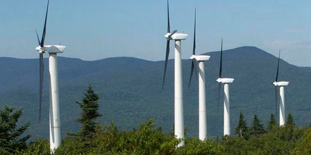 Wind turbines in Vermont.