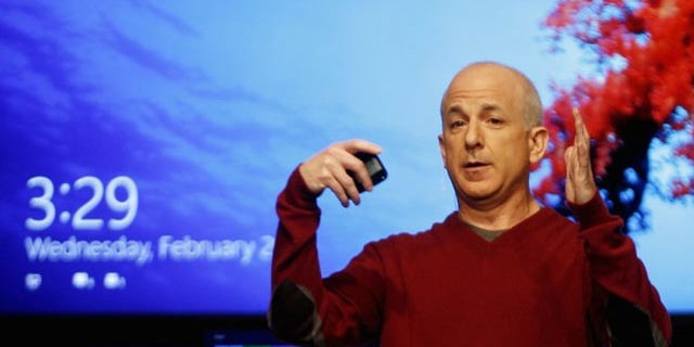 President of Windows and Windows Live Division Steven Sinofsky presents the new Windows in Barcelona.