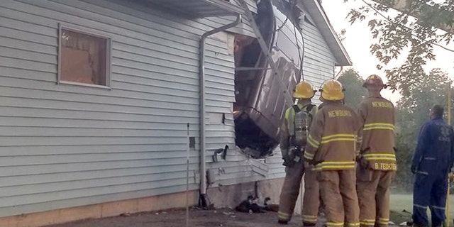 "This was not your typical accident that you would expect to respond to," the Newburg Fire Department said.