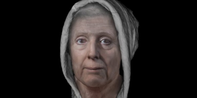 The reconstruction of Lilias Adie's face (The University of Dundee)