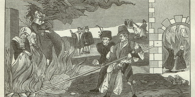 Witch-burning in the County of Regenstein, 1550 - illustration (iStock)