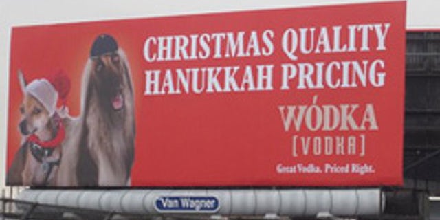 Officials at the Anti-Defamation League quickly denounced the billboard, seen above, characterizing it as "clearly insensitive and inappropriate" in a statement released by Ron Meier, the group's New York regional director.