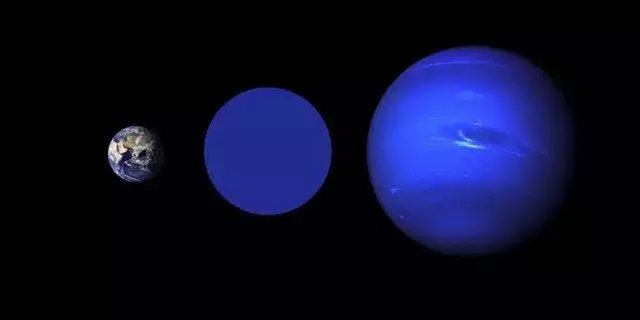 (Credit: NASA Goddard/Robert Simmon (Earth), NASA / JPL (Neptune))