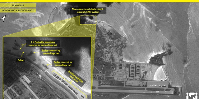 ISI analysts believe the satellite images provide further evidence that China is increasingly "militarizing" its islands in the South China Sea, ramping up tensions in the region that might undermine its strategic stability.