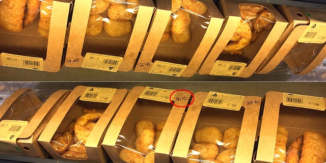 The writing on some Woolworths chicken packaging was mistaken for a curse word, but turned out to be upside down numbers.