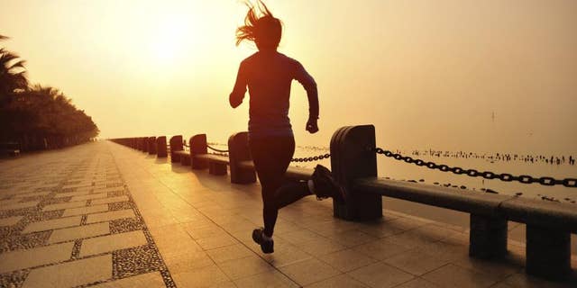 A woman goes for a morning run. Dr. DJ Moran, PhD, notes that "It’s fantastic that Hot Girl Walks encourage more people to exercise and work on self-improvement. "I’m really glad to hear more young adults are taking walks and doing it more frequently, especially while engaging in gratitude and self-reflection."
