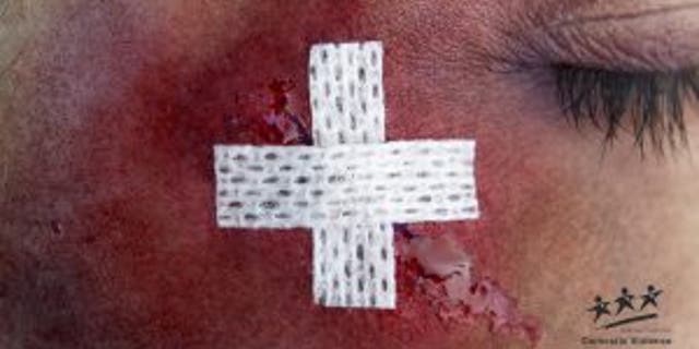 This ad is meant to resemble Switzerland's flag.