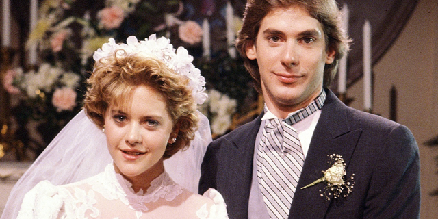Meg Ryan and Craig Montgomery on 'As the World Turns' in 1983. (AP)
