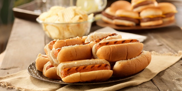 BBQ Hot Dogs at a Picnic -Photographed on Hasselblad H3D2-39mb Camera