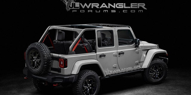Speculative rendering of the 2019 Jeep Wrangler
