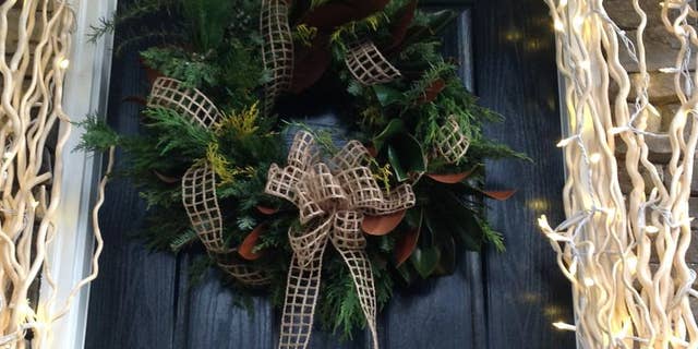 Wreath on a door, file photo.