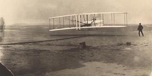 Wright Bros. first flight, 1903 (Lynn Brooks)