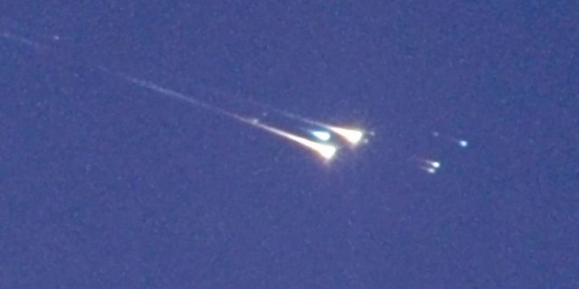 WT1190F enters Earth's atmosphere (CREDIT: IAC/UAE Space Agency/NASA/ESA).