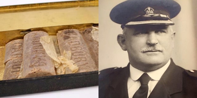 The chocolate, given to a soldier with the British Army, was reportedly part of a Christmastime gift given out to his regiment.