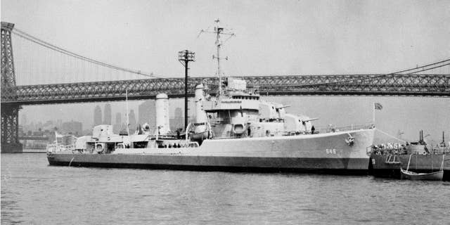 The USS Turner pictured on the East River in New York City.