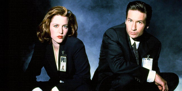 Gillian Anderson and David Duchovny in "The X-Files."