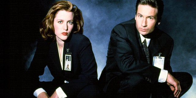 Gillian Anderson and David Duchovny in "The X-Files."
