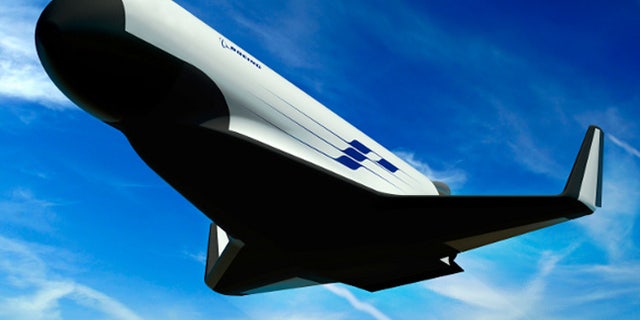 "XS-1" Experimental Spaceplane_artist concept by Chuck Schroeder_RMS#267688_7/2014_Boeing plans to design an autonomous reusable launch vehicle, shown here in an artists concept, to lower satellite launch costs under a new contract for the Defense Advanced Research Projects Agency XS-1 Experimental Spaceplane program. The spaceplane booster would be designed to carry and deploy an upper stage to launch small satellites and payloads into low-Earth orbit and then return to Earth, where it could be quickly prepared for its next flight by applying operation and maintenance principles similar to those of modern aircraft. DARPA plans to hold a competition in 2015 for a follow-on production order to build the vehicle and conduct demonstration flights.
Credit: Boeing
Type: Artists Concept