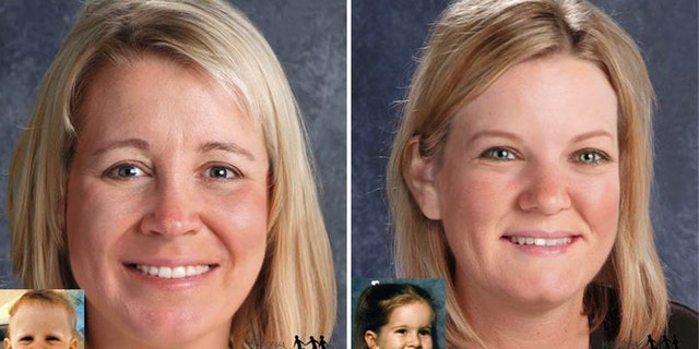 Composites of Kelly and Kimberly Yates, who were abducted in 1985.