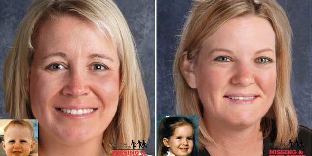 Composites of Kelly and Kimberly Yates, who were abducted in 1985.