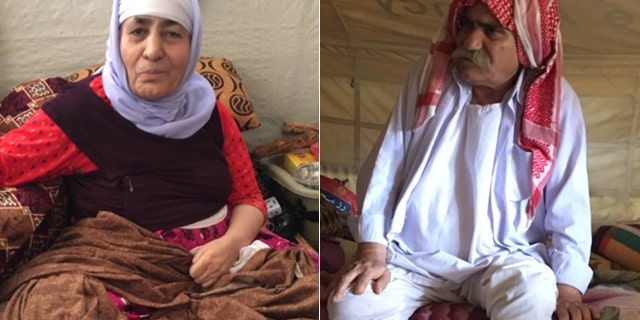 Guly, (l.), and Murad, (r.), lost everything when ISIS overran their village. Now they subsist with their daughter in a state of homelessness.