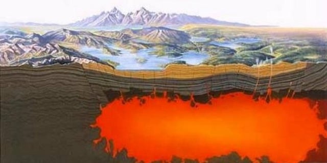 Yellowstone is an active volcano. Surface features such as geysers and hot springs are direct results of the region's underlying volcanism.