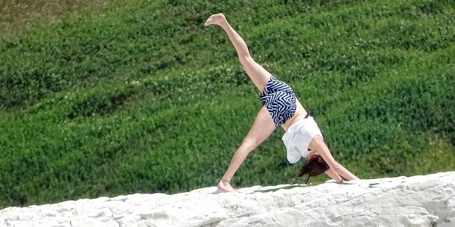 "There was a crowd gathered around me at the time and people couldn't stop gasping," the photographer said.