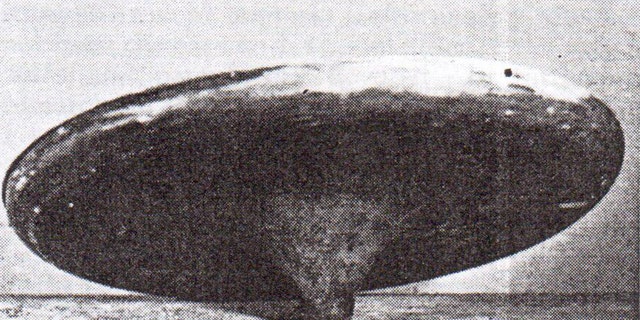 An image of the purported 'miniature UFO' that appeared in the Yorkshire Post newspaper (Dr. David Clarke/Sheffield Hallam University)