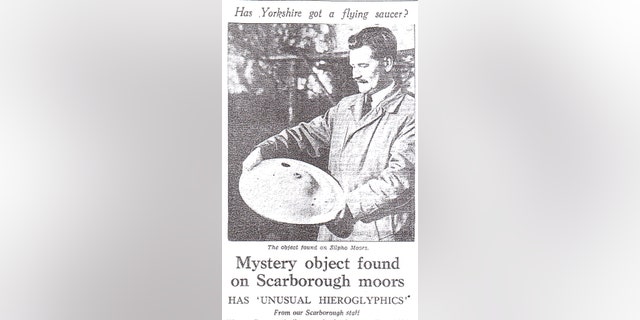 How the Yorkshire Post newspaper reported the purported 'miniature UFO' discovery (Dr. David Clarke/Sheffield Hallam University)