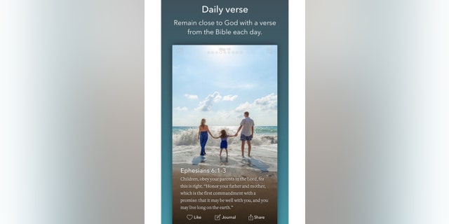 Screenshot of YouVersion app