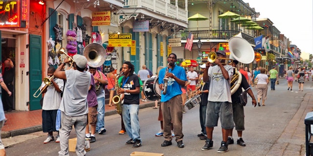 Does it get any hotter than this? Live impromptu jazz band on the hot summer streets of August in New Orleans.