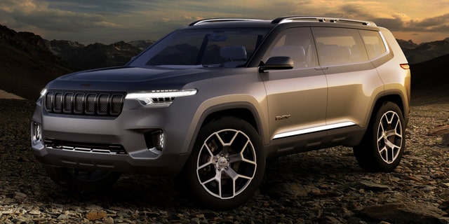 3 Row Jeep Suv Revealed In Patent Drawings Fox News This Isn T Jeep S Upcoming Wagoneer As Some Have Reported But More Likely A Production Version Of The Plug In Hybrid Yuntu Concept We Saw April At
