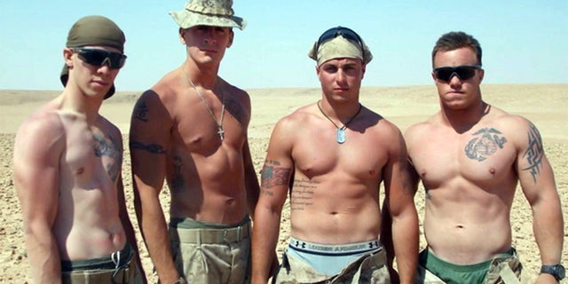 Matt Walker found a camera with photos of a Marine with the last name Zellman (l.)
