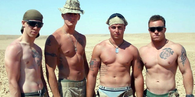 Matt Walker found a camera with photos of a Marine with the last name Zellman (l.)