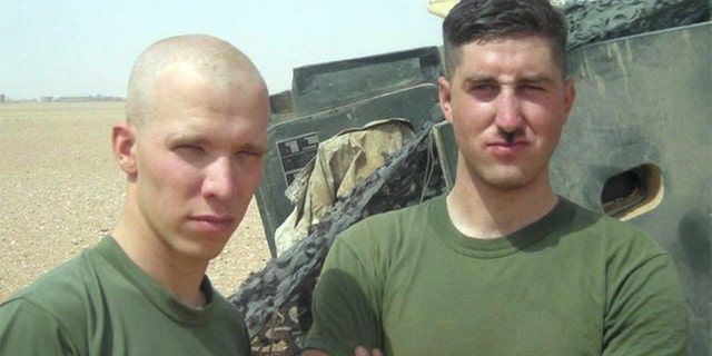 Matt Walker found a camera filled with photos of a Marine with the last name Zellman (l).