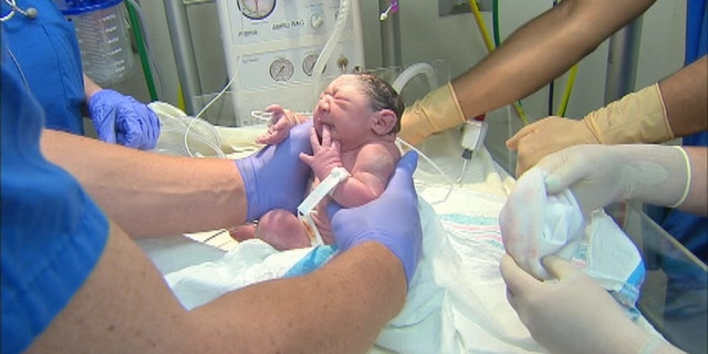 The newborn's mother contracted the Zika virus in Honduras.