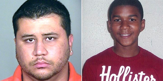 George Zimmerman, left, confronted Trayvon Martin late last month that lead to a shooting that sparked a heated race debate.