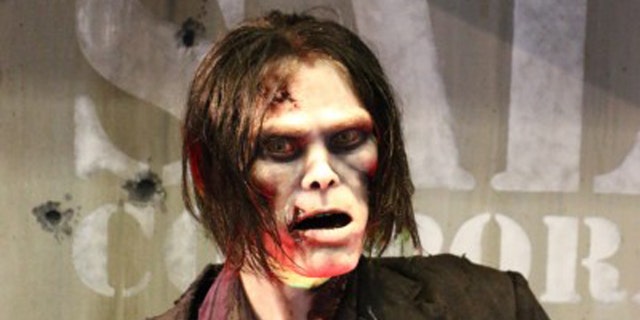 The realistic animatronic figure was developed by Sally Corp.