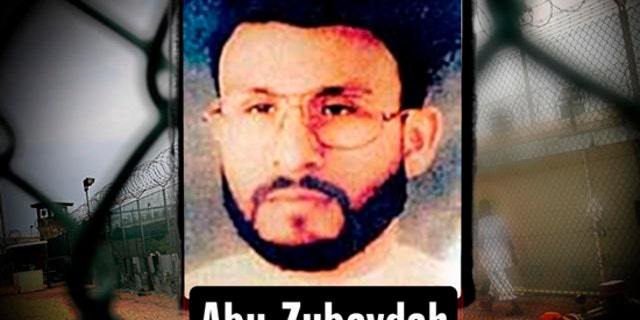 Abu Zubaydah framed headshot, image provided by US Central Command, over Guantanamo Bay US Naval Base, Cuba. (AP)